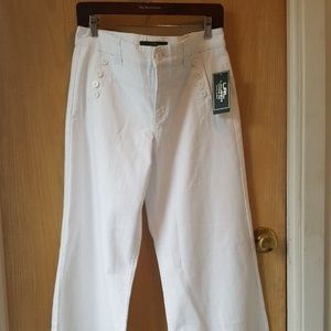 Lauren Ralph Lauren White Palazzo Jeans Sz 10